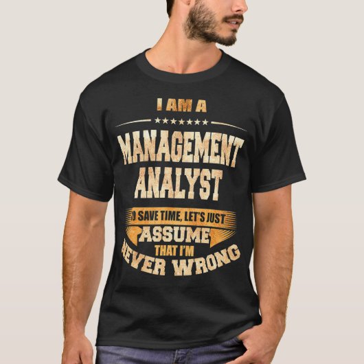 Marketing Manager To Save Time Im Never Wrong Funn T-shirt (Voorkant)