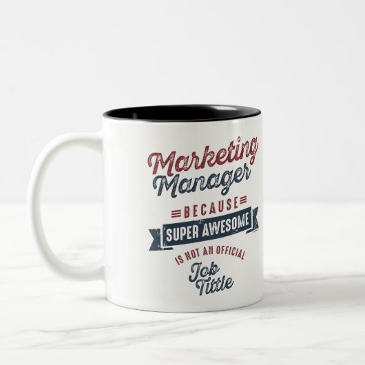 Marketing Manager Tweekleurige Koffiemok (Links)