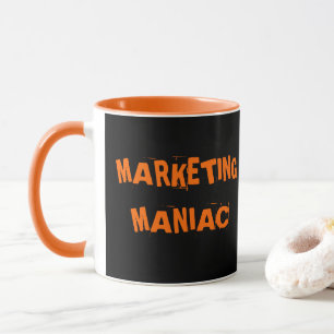 Marketing Maniac Funny Manager Exec Functietitel Mok