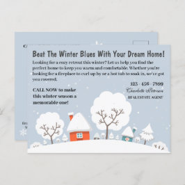 Marketing of Farming Winter Vastgoed Feestdagenkaart