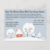 Marketing of Farming Winter Vastgoed Feestdagenkaart (Voorkant)