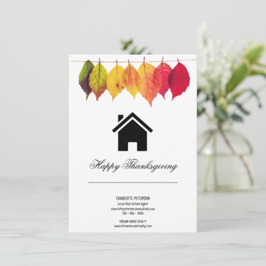 Marketing of Pop van de Thanksgiving van onroerend Feestdagenkaart (Staand voorkant)