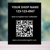 Marketing QR-code acrylschild Acryl Bord (Neutraal)