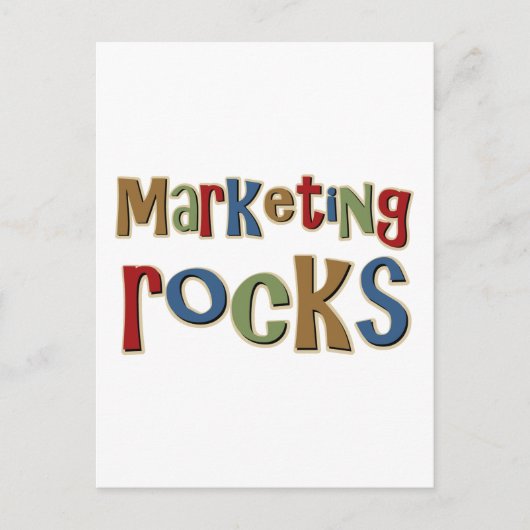 Marketing Rocks Briefkaart (Voorkant)
