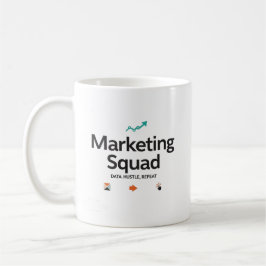 Marketing Squad – Data. Gestreept. Herhalen. Koffiemok