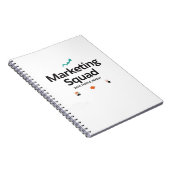 Marketing Squad – Data. Gestreept. Herhalen. Notitieboek (Rechterzijde)