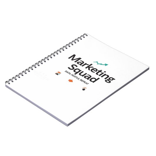 Marketing Squad – Data. Hustle. Repeat. Notitieboek (Linkerzijde)