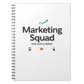 Marketing Squad – Data. Hustle. Repeat. Notitieboek (Voorkant)