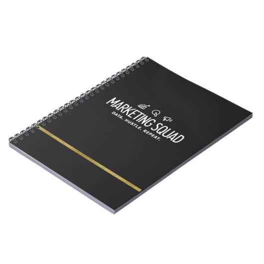 Marketing Squad – Data. Hustle. Repeat. Notitieboek (Linkerzijde)