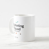 Marketing Squad Gepersonaliseerde Naam Koffiemok (Voorkant links)