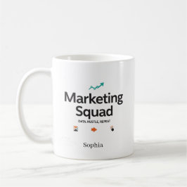 Marketing Squad Gepersonaliseerde Naam Koffiemok