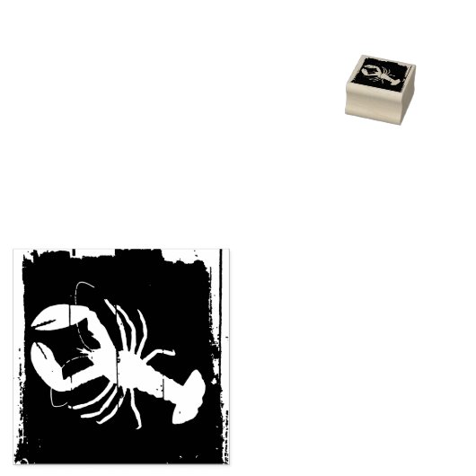 "Marketing Stamp for Lobster" Rubberstempel (Gestempeld)