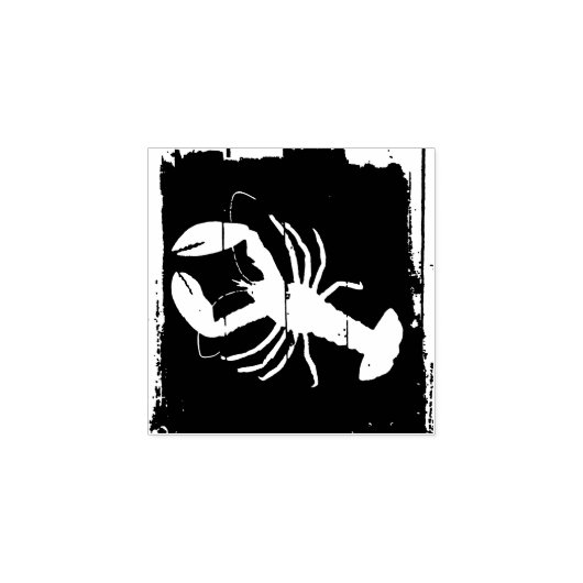 "Marketing Stamp for Lobster" Rubberstempel (Afrduk)
