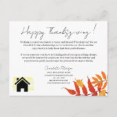Marketing van de Thanksgiving van Real Estate Real Feestdagenkaart (Voorkant)