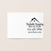 Marketing van onroerend goed Aangepaste makelaar Folie Kaarten (Binnen)