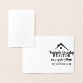 Marketing van onroerend goed Aangepaste makelaar Folie Kaarten (Display)