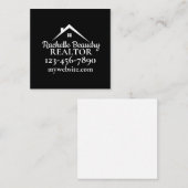 Marketing van onroerend goed Aangepaste makelaar Informatiekaartje (Voorkant / Achterkant)