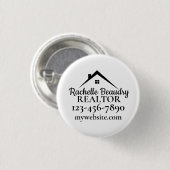 Marketing van onroerend goed Aangepaste makelaar Ronde Button 3,2 Cm (Voorkant /achterkant)