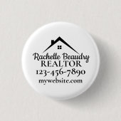 Marketing van onroerend goed Aangepaste makelaar Ronde Button 3,2 Cm (Voorkant)