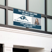 Marketing van vastgoedbedrijf Blue Mountain Spandoek (Buitenkant Gebouw)