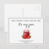 Marketing vastgoed is mijn Jam Realty Briefkaart (Voorkant / Achterkant)