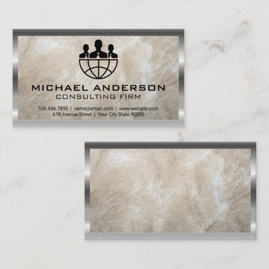 Marketing | Verkoop | Consulting Corporate Logo Visitekaartje (Voorkant / Achterkant)