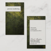 Marketing Visitekaartje Modern Dark Green Texture (Voorkant / Achterkant)