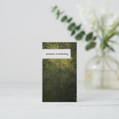 Marketing Visitekaartje Modern Dark Green Texture (Staand voorkant)