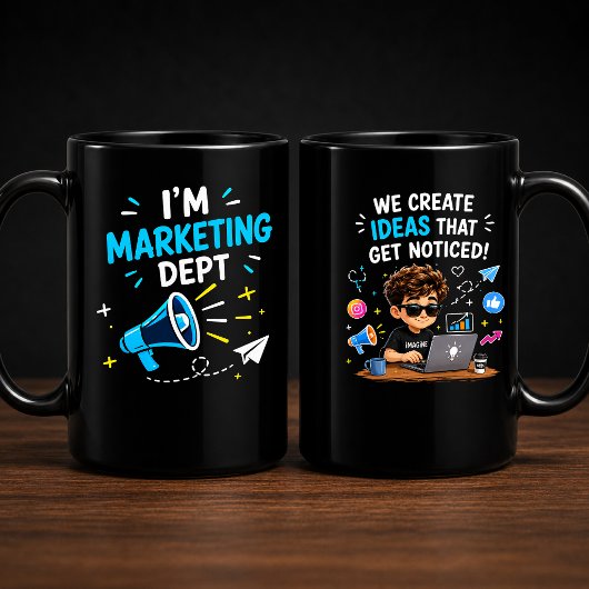 Marketingafdeling | Grappig kantoorteam Mok
