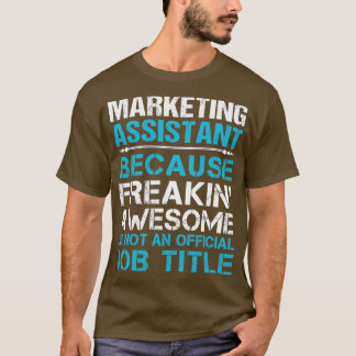 Marketingassistent die Geweldige object met taakom T-shirt