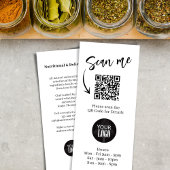 Marketingbrochure Logo Eenvoudige QR-code Reclamekaart