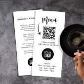 Marketingbrochure Logo Eenvoudige QR-code Reclamekaart