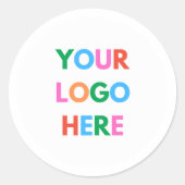 Marketingmateriaal Aangepaste zakelijke Logo Ronde Sticker (Voorkant)