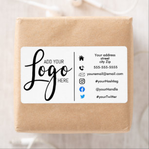 Marketingordersticker adres toevoegen je logo etiket