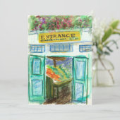 Marketplace Entrance Invite (Pike Place Seattle) Kaart (Staand voorkant)