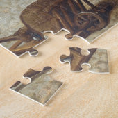 Marketplace in Bergen, Vlaamse Kunst Jigzaag Puzzl Legpuzzel (Zijkant)