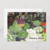 Marketplace in Pokhara Briefkaart (Voorkant / Achterkant)