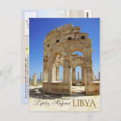 Marketplace Ruins, Leptis Magna, Libië Briefkaart (Voorkant / Achterkant)