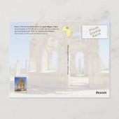 Marketplace Ruins, Leptis Magna, Libië Briefkaart (Achterkant)