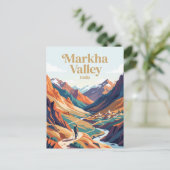 Markha-vallei India Briefkaart (Staand voorkant)