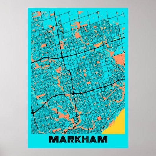 Markham - Canada Gloria City Map Poster (Voorkant)
