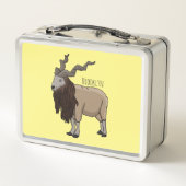 Markhor geit cartoon illustratie (Achterkant)