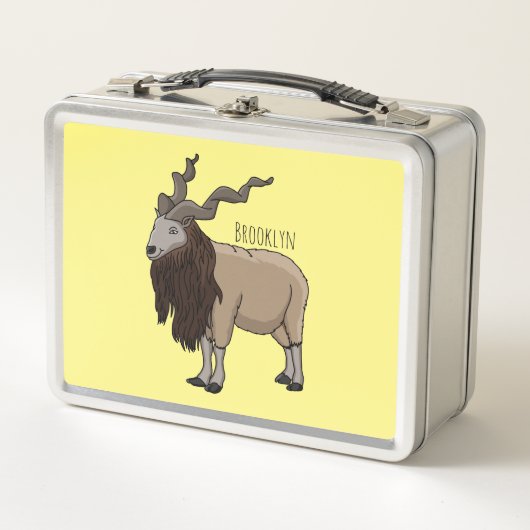 Markhor geit cartoon illustratie (Voorkant)