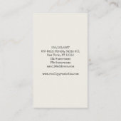 Markhor Goat Visitekaartje (Achterkant)