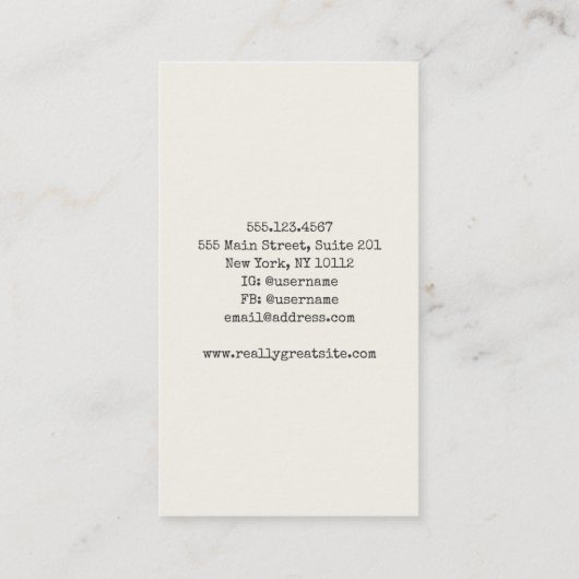 Markhor Goat Visitekaartje