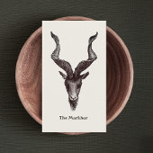 Markhor Goat Visitekaartje