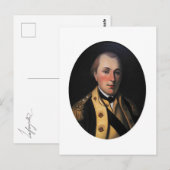 Markies de Lafayette (handtekening op keerzijde) Briefkaart (Voorkant / Achterkant)