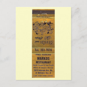 Marko's Restaurant, Brooklyn, New York  Briefkaart
