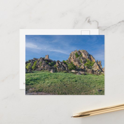 Marko's Towers - Prilep, Briefkaart Macedonië (Voorkant / Achterkant in situ)