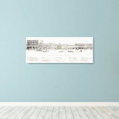Markt aan de zuidzijde 8e canvas afdruk (Insitu (Houten vloer))